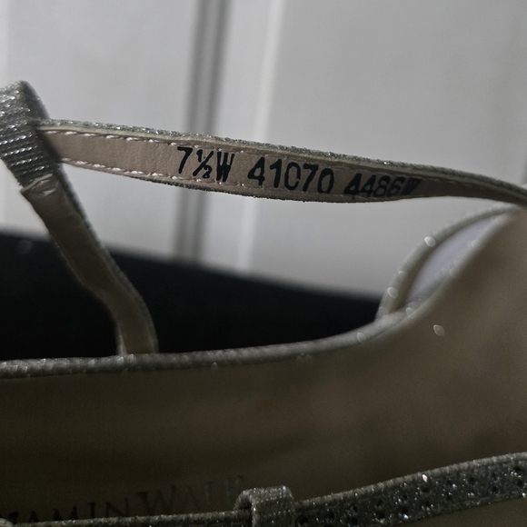 Benjamin Walk Silver Glitter Heels - Picture 6 of 8